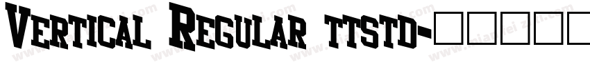 Vertical Regular ttstd字体转换